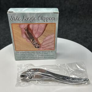 NOS Side Angle Toe Nail Clippers Unique Design Stainless Steel Easy Grip Taiwan
